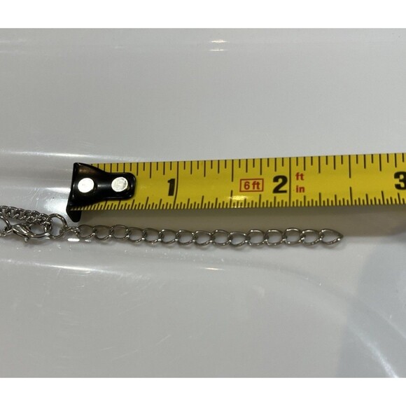 Artisan Crafted Pink Agate Egyptian Revival Lariat Chocker Necklace Art Deco - Picture 6 of 7